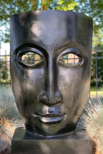 Masker Beeld Abstract Zwart 100 cm