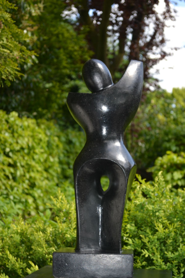 Abstract Zwart Beeld 'Pose' Small 60 cm