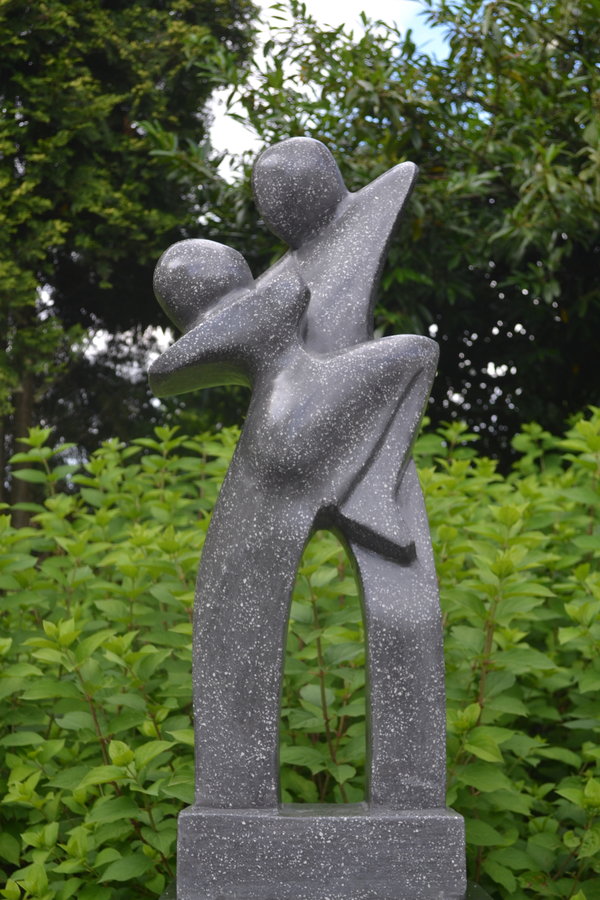 Abstract Tuinbeeld Dancing Couple Grijs 100 cm