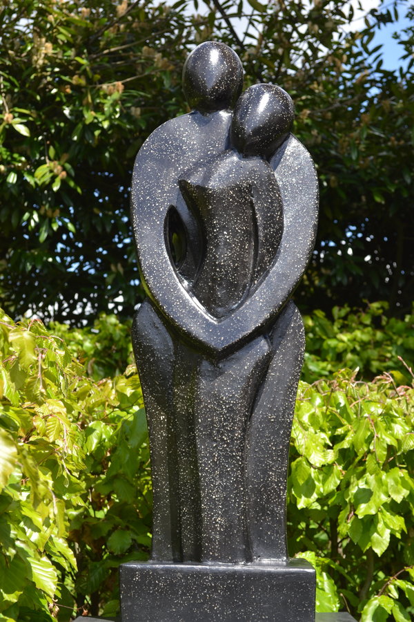 Abstract Beeld Love Couple Zwart 102 cm