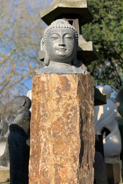 Boeddha Hoofd Beeldhouwwerk 105 cm