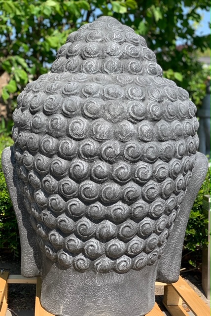 Boeddhahoofd Tuinbeeld Gietsteen 100 cm