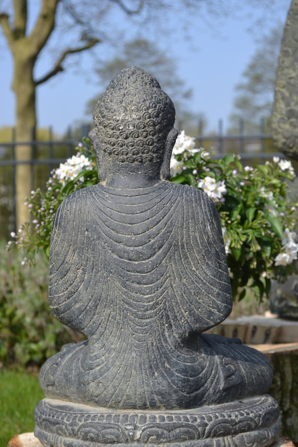 Boeddha Beeld Namaskara Gietsteen 45 cm