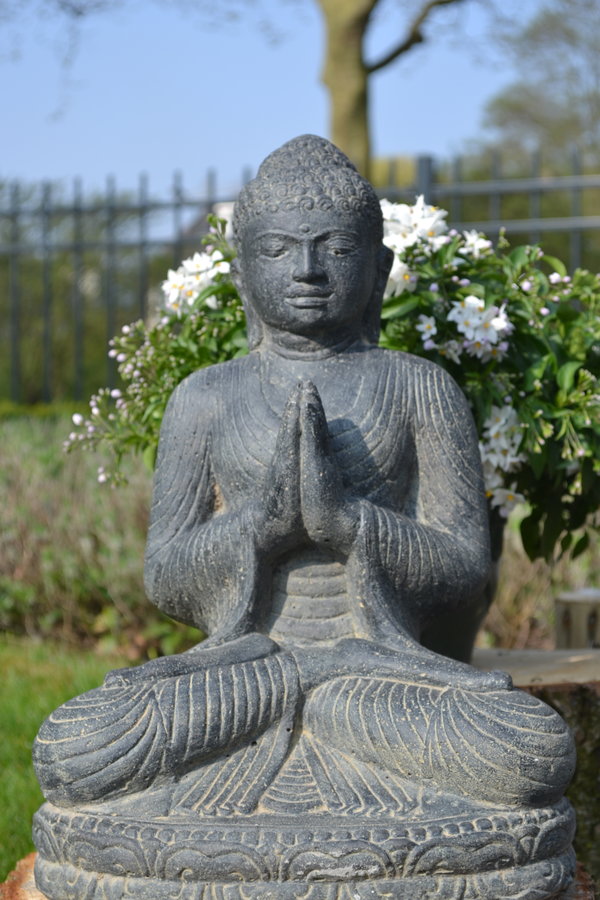 Boeddha Beeld Namaskara Gietsteen 45 cm