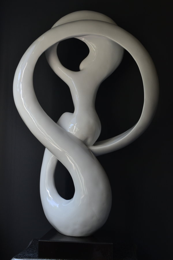 Design Abstract Beeld 'White Elegance' 100 cm