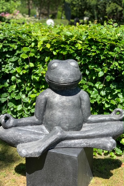 Beeld Meditating Happy Frog 63 cm