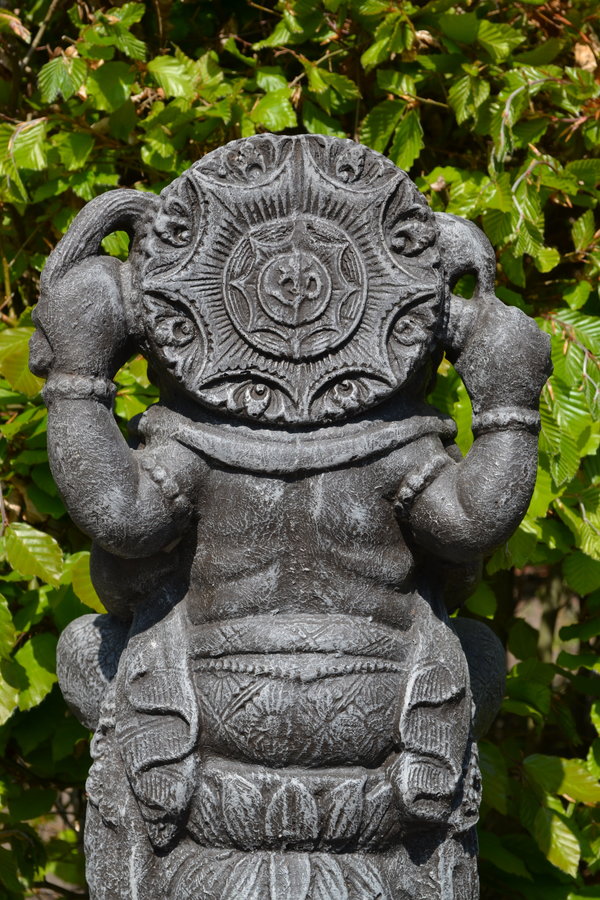 Ganesha Beeld Ohm Grijs 50 cm