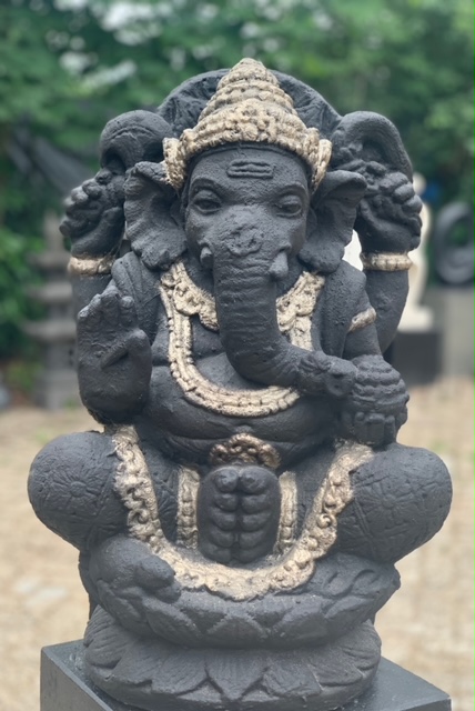 Ganesha Beeld Silver 55 cm