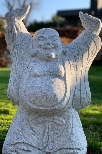 Happy Boeddha Hotai Beeld Graniet 60 cm