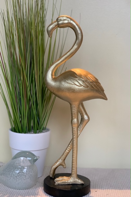 Beeld Flamingo Gold 38 cm