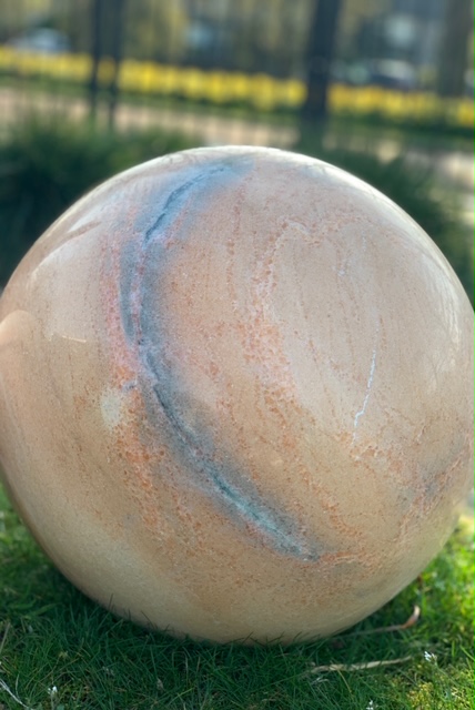 Marmer Bal 'Pink Marble' 40 cm