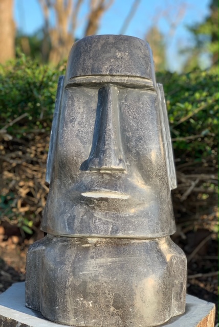 Moai Beeld Natuursteen 45 cm